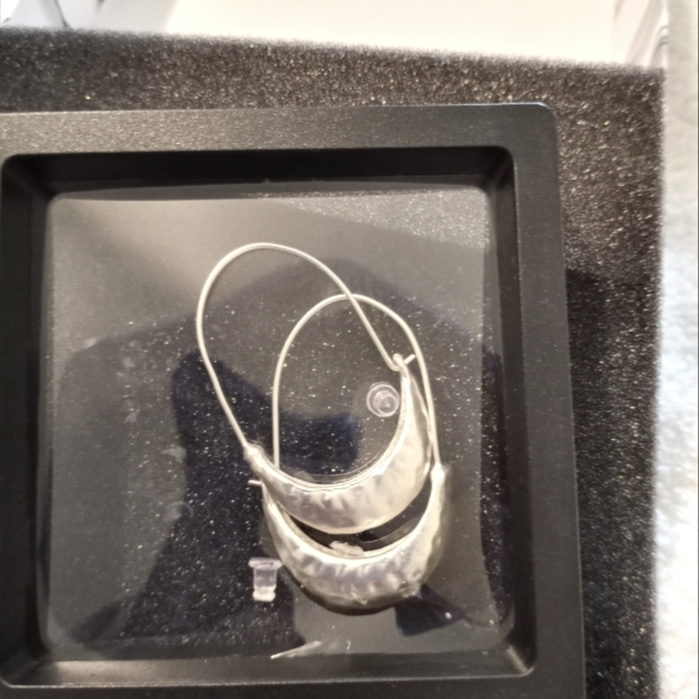 Sassy Jones Harper hoops(silve)
